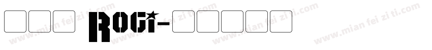 陳柏綸 Rogi字体转换